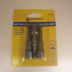 Marksman 3pc Magnetic Nut Drivers 3/8"