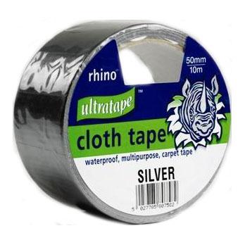 Ultratape Rhino Gaffer Cloth Tape Silver 50mm x 10m