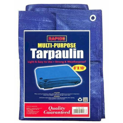 Rapide Multi Purpose Tarpaulin Blue 8ft x 10ft