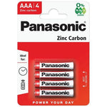 Panasonic Zinc Carbon AAA Battery 4 Pack