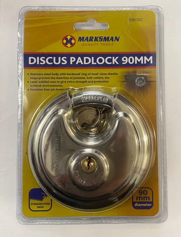 Marksman Discus Padlock 90mm