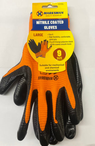 Marksman Nitrile Coated Gloves Large