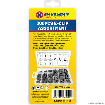 300pc E-Clip Assortment Set