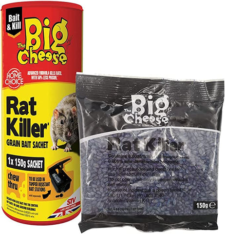 The Big Cheese Rat Killer Grain Bait Sachet