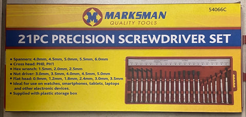 Marksman 21pc Precision Screwdriver Set