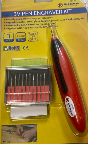 Marksman 3V Pen Engraver Kit