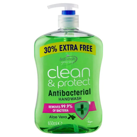 Astonish Clean & Protect Antibacterial Handwash Aloe Vera