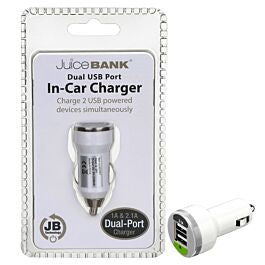 Juice Bank Dual USB Port In-Car Charger
